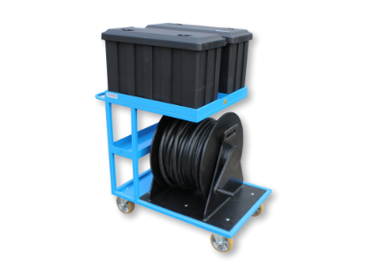 Afbeeldingen van Servicewagen incl. HDPE kabel haspel voor elektrische Bio Choppers