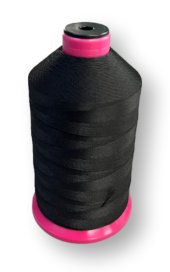 Afbeeldingen van Garen zwart 10 stuks klos t.b.v. handnaaimachine (Union / Newlong)