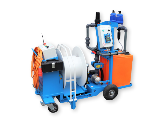 Afbeeldingen van WCR Slanghaspel 335mm Ø1" (Dubbele Dosatron D3RE2+BP)(Opvoerpomp type 2)