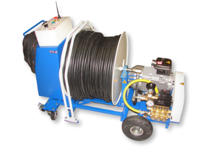 Afbeeldingen van WCR slanghaspel 450mm Ø1" (Hogedrukpomp)