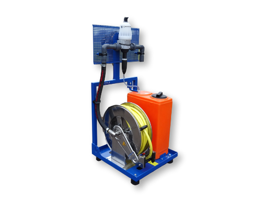 Afbeeldingen van Doseerunit D3RE2BPVFP met 60L tank en slanghaspel (parallel)