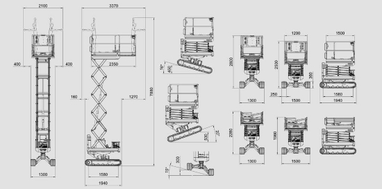 Afbeeldingen van Almac BIBI 870-BL Hoogwerker