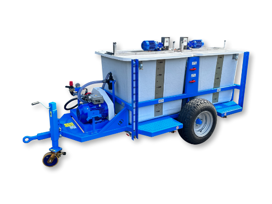 Afbeeldingen van Spuitwagen 2x 1000L - M73 membraanpomp M73 50l/min-50bar