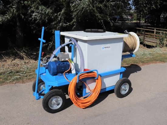 Afbeeldingen van Spuitwagen 600K - Plunjerpomp P63 42l/min~50bar - Handhaspel 450mm (Vast)