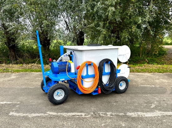 Afbeeldingen van Spuitwagen 1000K -Plunjerpomp GM5080 50l/min~80bar - 2x Handhaspel 600