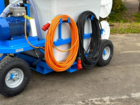 Afbeeldingen van Spuitwagen 1000K -Plunjerpomp GM5080 50l/min~80bar - 2x Handhaspel 600