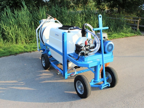 Afbeeldingen van Spuitwagen 400T - Plunjerpomp P63 42l/min~50bar - WCR (Draaibaar)