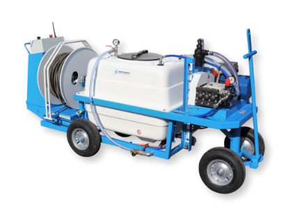 Afbeeldingen van Spuitwagen 400T (smal) - Plunjerpomp P63 42l/min~50bar - WCR (vast)