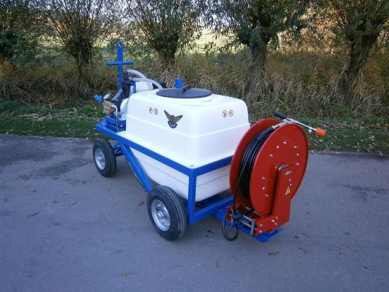 Picture of Spray Cart 400T - Honda GX160 + WS102 21 l/min~55bar - Sping Reel Swivable