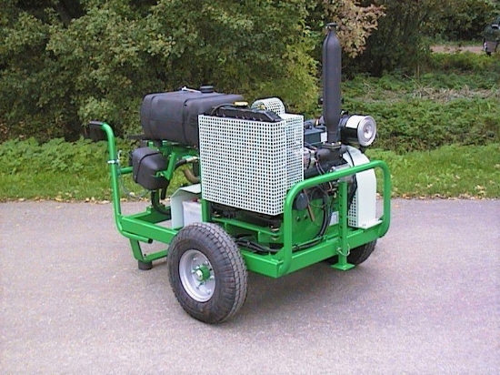 Afbeeldingen van Diesel Aangedreven Pompset - Imovilli P186 Plunjer Pomp 145l/min~50bar (Kubota- V1505)
