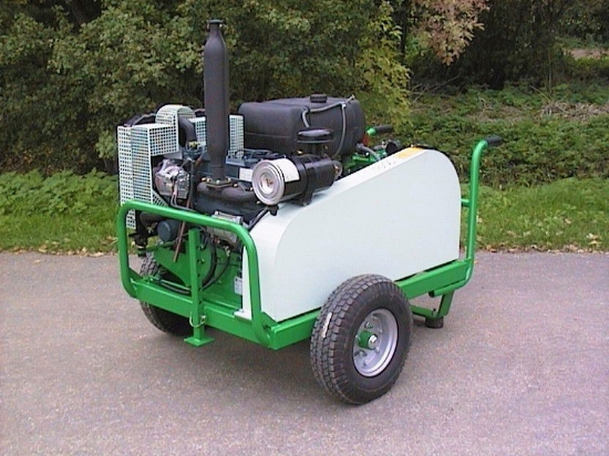 Afbeeldingen van Diesel Aangedreven Pompset - Imovilli P186 Plunjer Pomp 145l/min~50bar (Kubota- V1505)