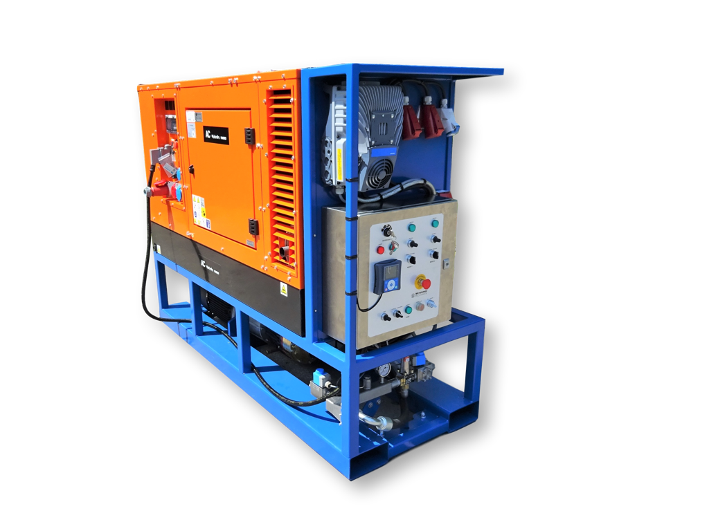 Picture of Diesel/Electric Driven Pumpset - Hydra Cell G25 Pumpset 45l/min~69bar 7,5kW (Generator - AC1250Q)