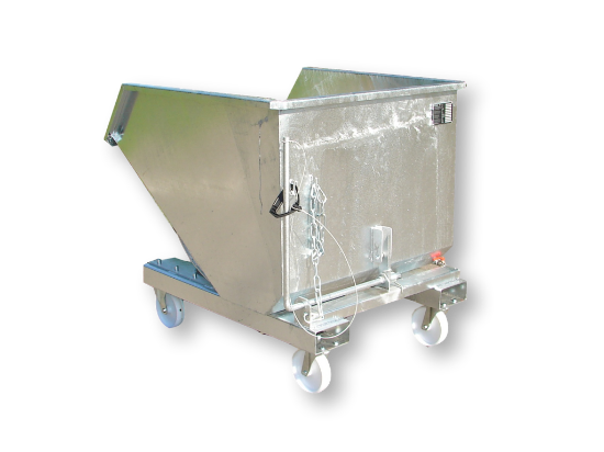 Picture of Tipping container grid rack with drain